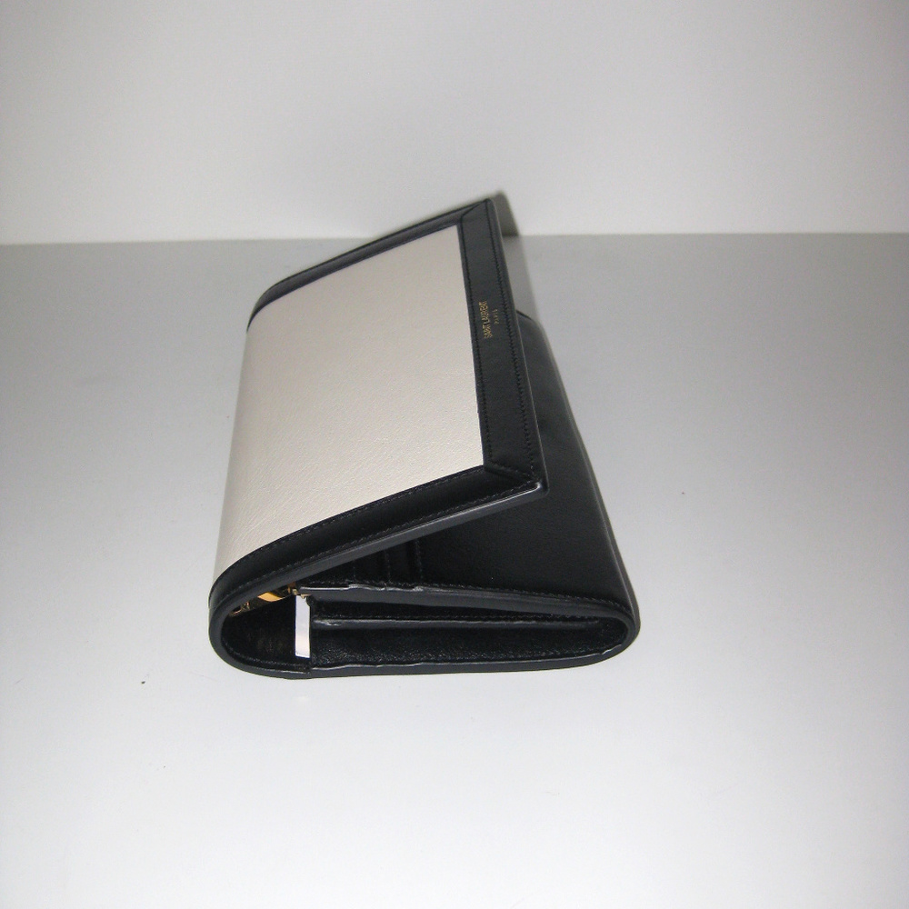 SAINT LAURENT PARIS NWT Black & Bone Large Wallet - Picture 4 of 8